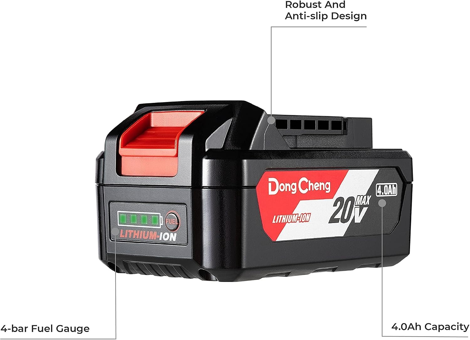 image:imageDong Cheng 18V 20V MAX 40Ah Lithumion Battery Pack Power Tools Model FFBL204040Ah FFBL2040