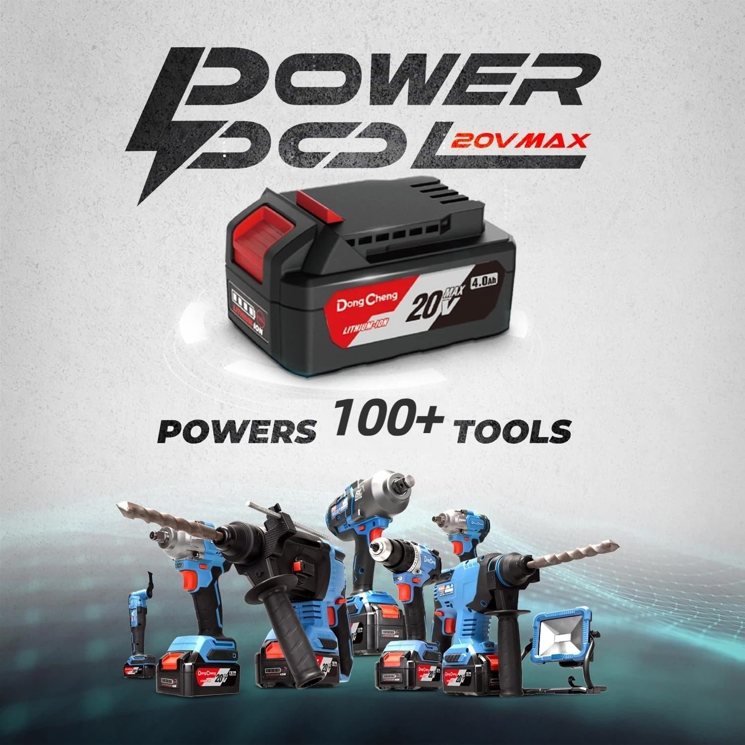 image:imageDong Cheng 18V 20V MAX 40Ah Lithumion Battery Pack Power Tools Model FFBL204040Ah FFBL2040