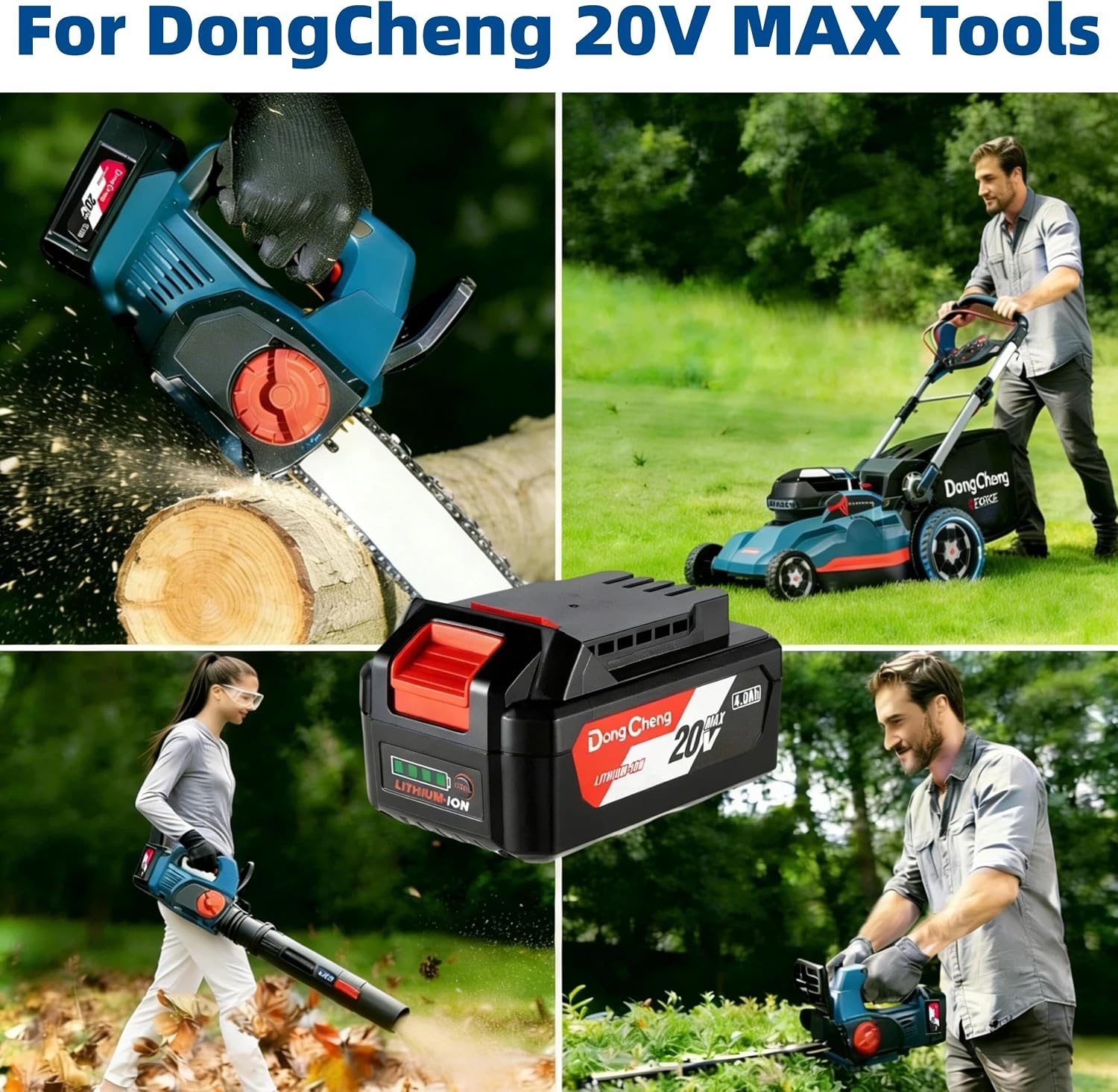 image:imageDong Cheng 18V 20V MAX 40Ah Lithumion Battery Pack Power Tools Model FFBL204040Ah FFBL2040
