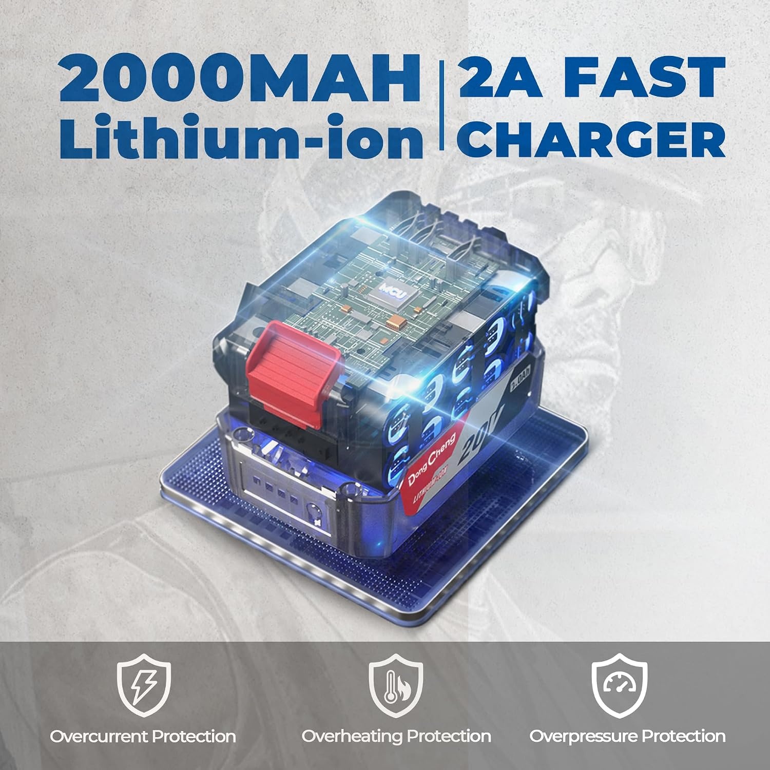 image:imageDong Cheng 20V 14 Hex Brushless Impact Driver 1460 inlbs Cordless Impact Driver with 20Ah Batteries 3Speed 49 Compact Impact Driver for Cabinetry Deck Building amp HVAC Installation1460 inlbs 1x Battery
