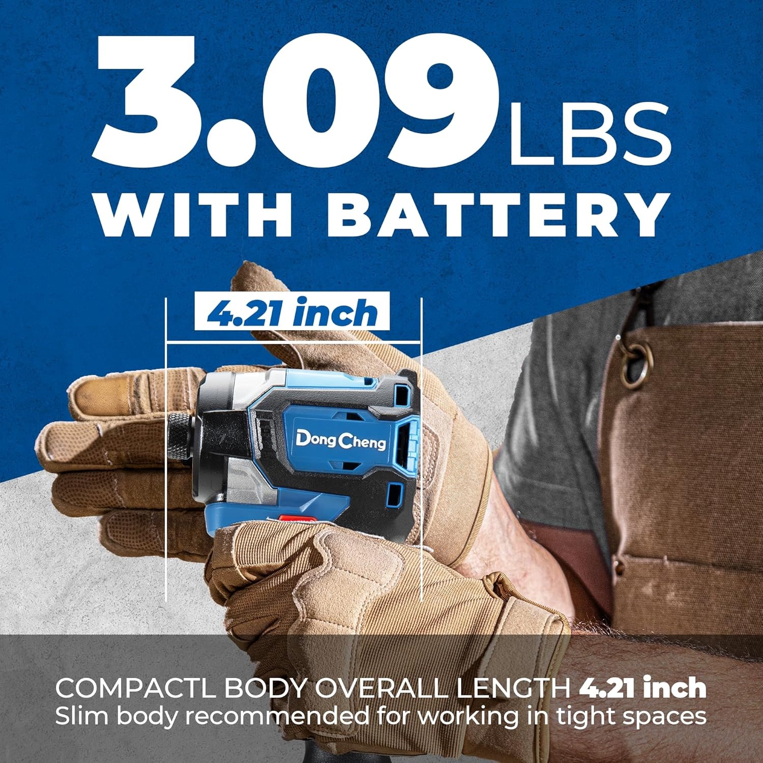 image:imageDong Cheng 20V 14 Hex Brushless Impact Driver 1460 inlbs Cordless Impact Driver with 20Ah Batteries 3Speed 49 Compact Impact Driver for Cabinetry Deck Building amp HVAC Installation1840inlbs 2x Battery Upgrade