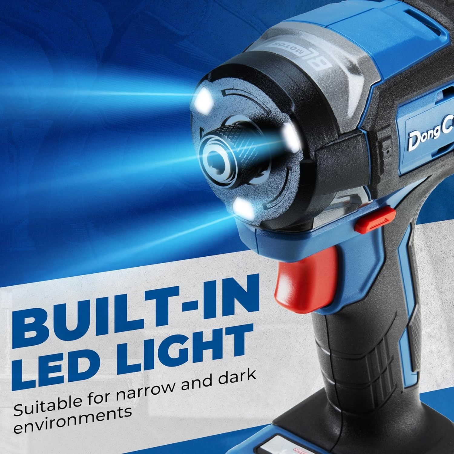 image:imageDong Cheng 20V 14 Hex Brushless Impact Driver 1460 inlbs Cordless Impact Driver with 20Ah Batteries 3Speed 49 Compact Impact Driver for Cabinetry Deck Building amp HVAC Installation1840inlbs 2x Battery Upgrade