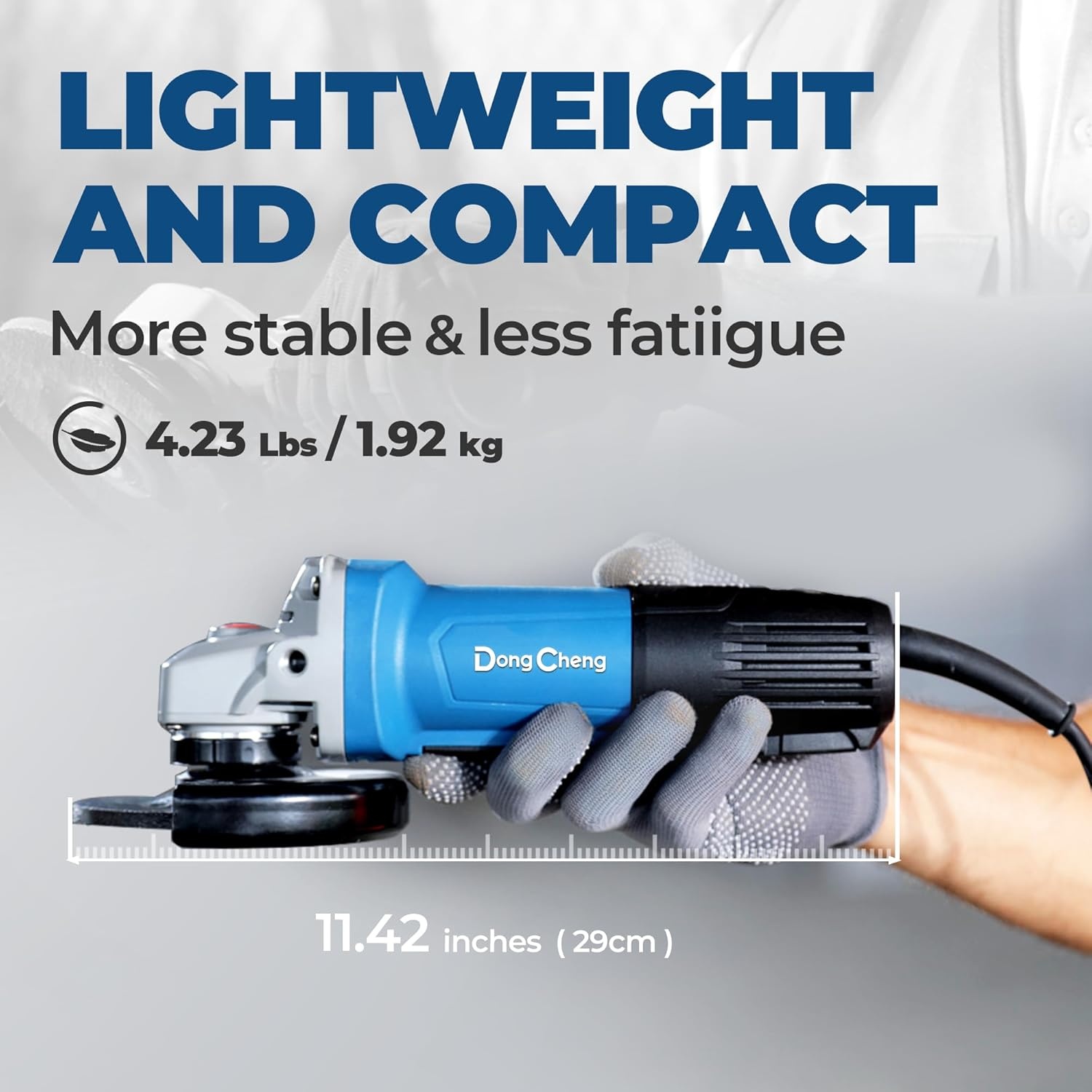 image:imageDongCheng Angle Grinder 412 inch 67Amp Paddle Switch 11800RPM Power Electric Grinder Tools with Cutting amp Grinding Wheels Flap Discs Auxiliary Handle for Metal amp Rust Removal BeginnerFriendly