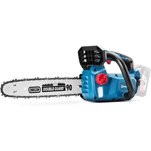(Battery & Charger Not Included) Dong Cheng 12 Inch Brushless Cordless Chainsaw, 20V, 12m/s Chain Speed, Tool-Free Tensioning, Auto Oiler & Chain Brake for Wood Cutting & Tree Trimming,(Tool only)