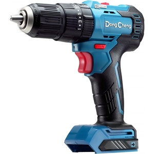 Dong Cheng 20V Brushless Heavy-duty Impact Drill, 443 in-lbs, 27000 IPM, 1/2″ Keyless Metal Chuck, 20+1+1 Clutch, Cordless Hammer Drill with 2 Battery Kit for Drilling Brick Wall, Metal, Wood(443in-lbs Bare Tool)