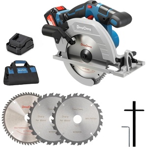 Dong Cheng 20V Max Cordless Circular Saw 7-1/4-Inch with Dust Collection Adaptor and Guide (DCMY02-185), Tool Only(7-1/4 Inch (Kit Set))