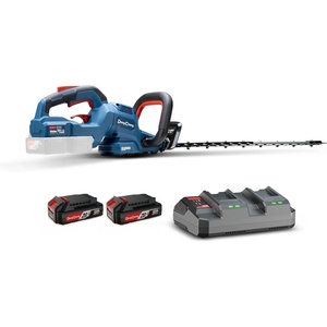 DongCheng 40V Cordless Hedge Trimmer, 26-Inch, Dual Blade Action, Brushless, 180° Rotating Handle, 3-Speed Selection, Battery and Charger Included
